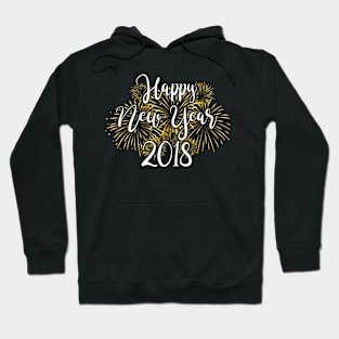 Awesome Happy New Years 2018 Fireworks Hoodie